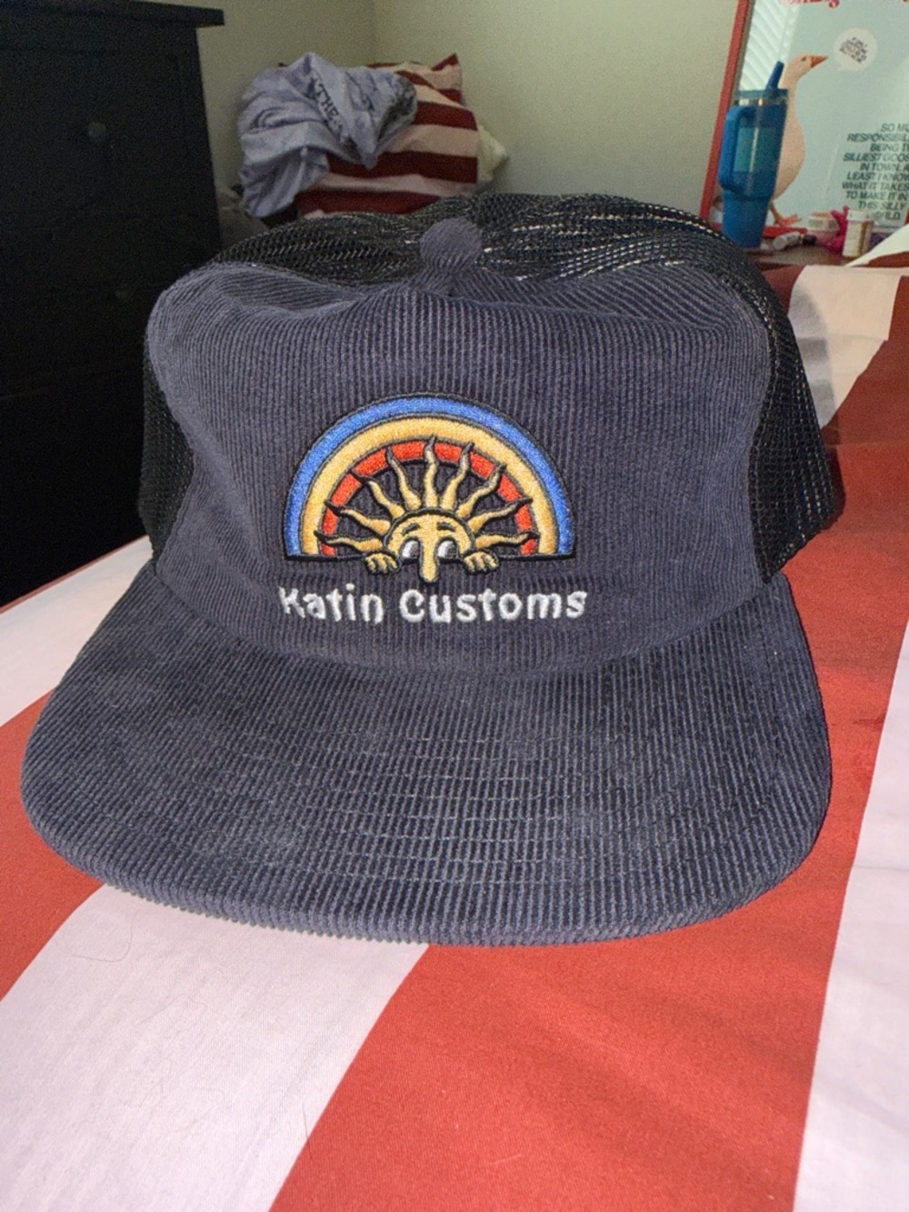 Katin Rainroy Corduroy Rainbow Trucker Hat